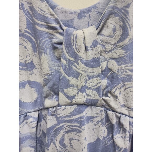 Fresh Produce Womens Babydoll Dress Small Purple Floral Sleeveless Beach Resort - Picture 4 of 10